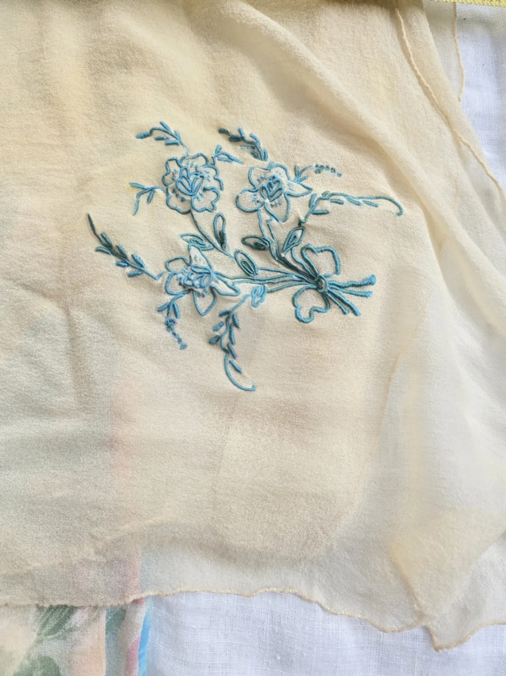 Vintage 50s Silk Scarf BUNDLE 5 Scarves Babushka Head Hair Accessory Neck Scarf